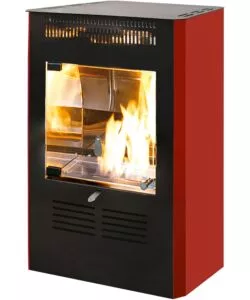 Stufa a bioetanolo tecno air system 'ruby' bordeaux 3 kw