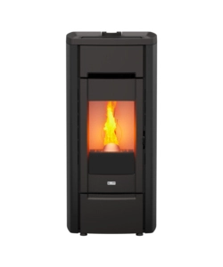 Stufa a pellet canadian stove "cast iron 6" in ghisa nero 6,5 kw