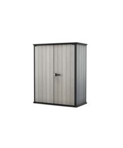 Porta attrezzi da esterno 'high store' in duotech, 140x73,6x170,4 cm - keter