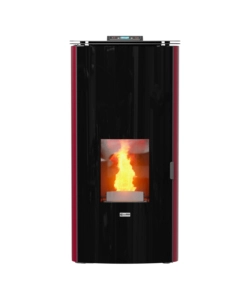 Termostufa a pellet canadian stove "class thermo 17" bordeaux 17 kw