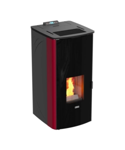 Termostufa a pellet canadian stove "class thermo 17" bordeaux 17 kw