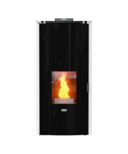 Termostufa a pellet canadian stove "class thermo 17" bianco 17 kw