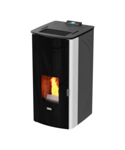 Termostufa a pellet canadian stove 'class thermo 17' bianco 17 kw