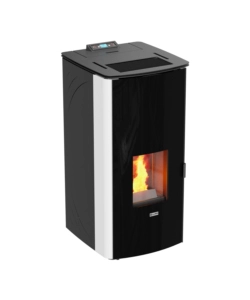 Termostufa a pellet canadian stove "class thermo 17" bianco 17 kw