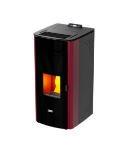 Termostufa a pellet canadian stove 'class thermo 20' bordeaux 19 kw