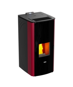 Termostufa a pellet canadian stove "class thermo 20" bordeaux 19 kw