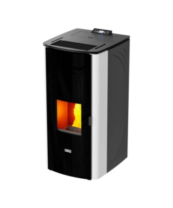 Termostufa a pellet canadian stove 'class thermo 20' bianco 19 kw