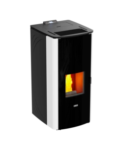 Termostufa a pellet canadian stove "class thermo 20" bianco 19 kw