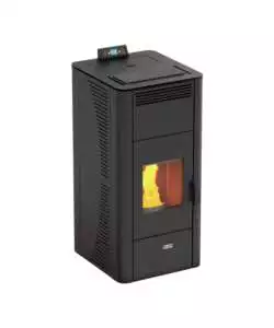 Termostufa a pellet canadian stove "class thermo 24" grigio puntinato 21,8 kw