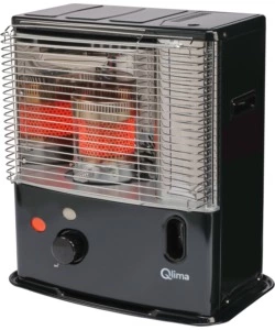 Stufa a combustibile liquido qlima 'r3224x' nero 2,4 kw