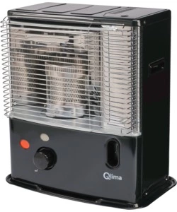 Stufa a combustibile liquido qlima "r3224x" nero 2,4 kw