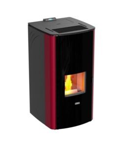 Termostufa a pellet canadian stove "class thermo 28" bordeaux 25,8 kw