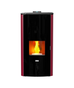 Termostufa a pellet canadian stove "class thermo 28" bordeaux 25,8 kw