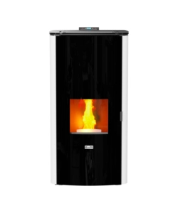 Termostufa a pellet canadian stove "class thermo 28" bianco 25,8 kw