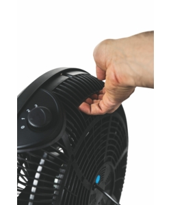 Ventilatore da appoggio box tondo diametro 36 cm con 5 pale e 3 velocitÀ, 50 w