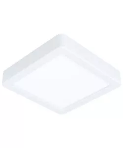 Plafoniera led 'fueva' bianca 3000k, 16x16 cm