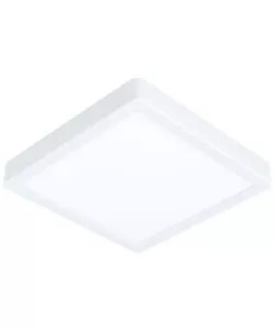 Plafoniera led 'fueva' bianca 3000k, 21x21 cm