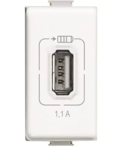 Caricatore mx-base usb 1.100 blan - bticino