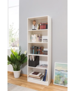 Libreria "peggy" con 4 ripiani, 58x168x28 cm