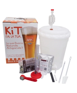 Kit birra artigianale mini biy base con fermentatore da 13,5 litri - ferrari group