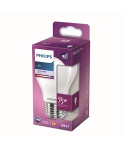 Lampadina led philips goccia bianco freddo 75w, e27