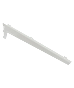 Reggimensole a 3 ganci angolate con clip - 48 cm. - bianco