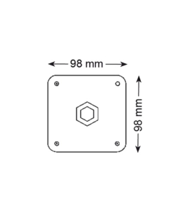 Gamba in legno conica Ø 60 - h.750 mm. legno grezzo