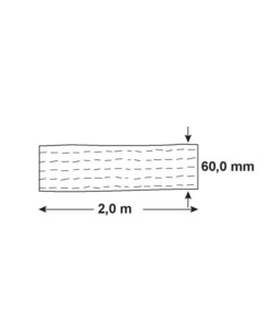 Cinghia di sollevamento 2000 kg. aperta con asole 60 mm. x 4 mt.