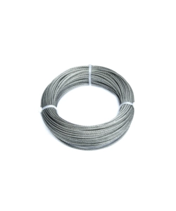 Fune in acciaio inox 49 fili  3 mm. 25 mt.