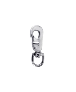 Moschettone "snap hook" con girella 85 mm.