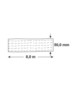 Cinghia di ancoraggio 4000 kg. 50 mm. x 8 mt. con tenditore