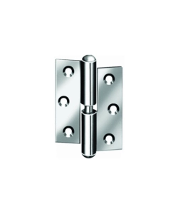 Cerniere per porte inox sinistra 50x40 mm. - 2 pz.