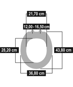 Sedile copri water decoro cuore, mdf, marrone