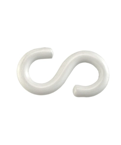 Ganci a 's' aperti plastificati 3,8x25 mm. - 4 pz.