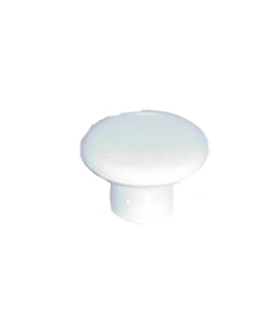 Pomolo in plastica -  32 mm. - bianco