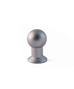 Pomolo in ottone -  14 mm. - laccato bianco