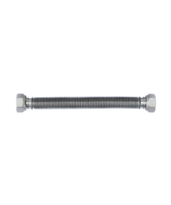 Tubo giunto acqua flessibile ed estensibile in acciaio inox 100/200mm m/f 1/2'