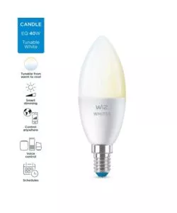 Lampadina smart philips smart led oliva c37, 470 lm