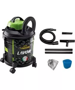 Aspiratore solidi liquidi elettrico lavor 'joker 1400s' 1400 w 20 litri 40 l/s