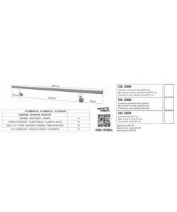 Corrimano tondo in acciaio inox aisi 304 satinato da 2 metri - kit completo con ancoraggio