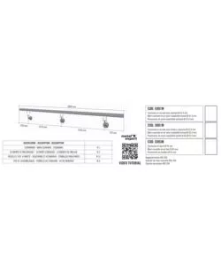 Corrimano tondo in acciaio inox aisi 304 satinato da 3 metri - kit completo con ancoraggio