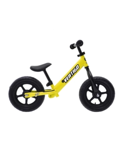 Bici pedagogica per bambini senza pedali vertigo, colore giallo