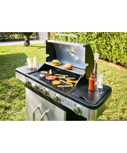 Barbecue a gas ompagrill "indianapolis titanium", 4 bruciatori