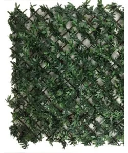 Siepe artificiale sintetica greenly con traliccio 100 x 200 cm