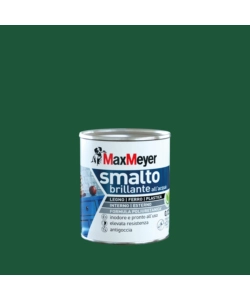 Smalto all'acqua acril-poliuretanico max meyer "brillante" colore verde scuro, 125 ml