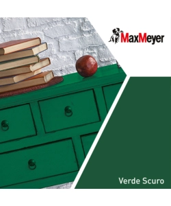 Smalto all'acqua acril-poliuretanico max meyer "brillante" colore verde scuro, 2 litri