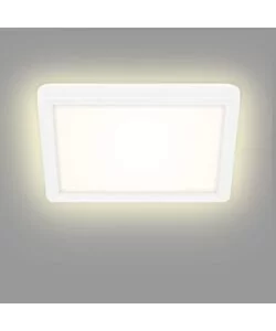 Plafoniera led con retroilluminazione 19x19 cm, 1400 lm