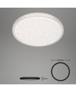 Plafoniera led con telecomando Ø 39 cm, 24 w