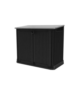 Keter - portattrezzi multiuso in resina 'store it out midi' - 880 lt 132x71,5x113,50 cm nero