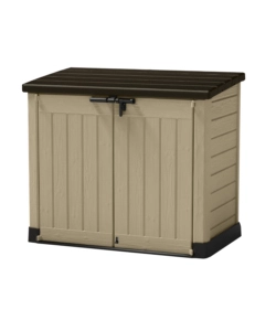 Keter - porta attrezzi multiuso in resina 'store it out max' - 1200 lt 145.5x82x125 cm beige